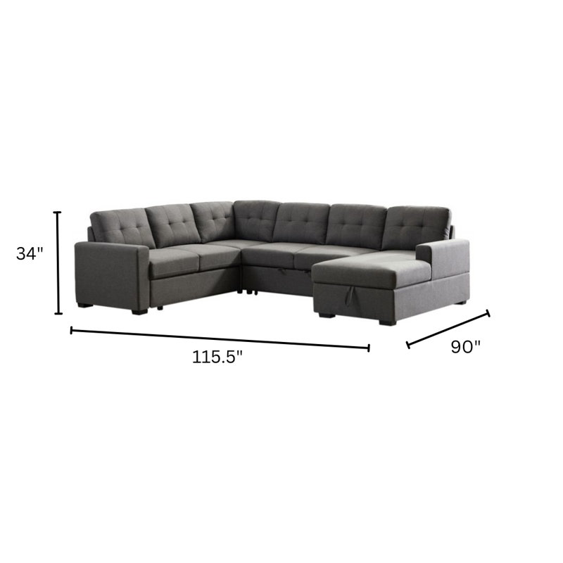 Canapé-lit modulaire avec méridienne Latitude Run®