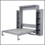 Lit escamotable peu encombrant avec tablettes et lumières DEL pour une vie compacte et une utilisation multifonctionnelle-725990382