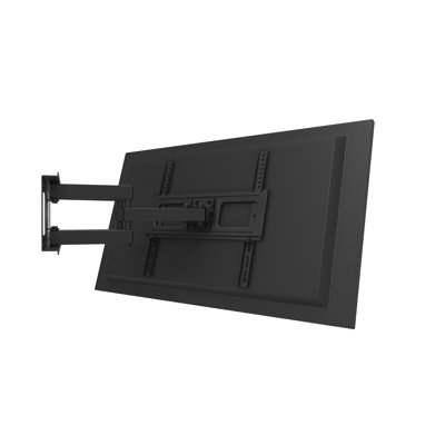 Support mural complet pour téléviseur noir pouvant supporter jusqu'à 110 lb
