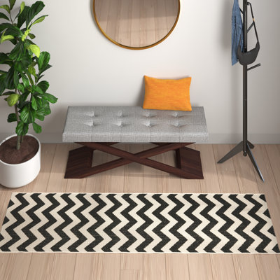Napoleon Indoor/ Outdoor Black/Neutral Rug