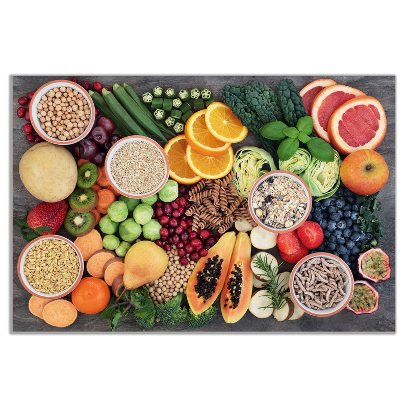 Fresh Healthy Fruits Kitchen - Wrapped Canvas Print, 51cm H x 76cm W