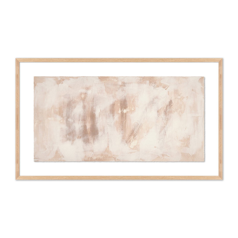 Facade Painting by Jess Engle, 18.5" H x 32" W, White Oak Framed