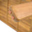 Table de salle à manger d'extérieur en bois d'acacia Kaja, finition teck avec conception à lattes