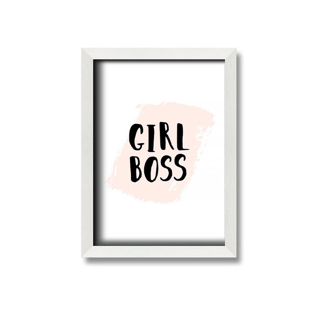 Girl Boss Gerahmter Druck Wandkunst