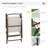 Patio Dining For 4 In Beige - Umbrella, Round Glass Table, Folding Chairs. Great Outdoor Entertaining Garden, Backyard Furniture Table & Chairs, Tempered Use