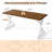 70.87" Modern Farmhouse Ironwood Dining Table (White)-694387056-694387071
