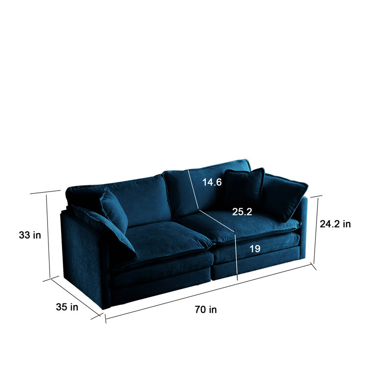 Pacitte Upholstered 76.7'' Sofa