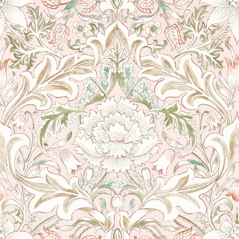 Simply Severn 10.05m x 68.6cm Matte Wallpaper Roll, Pink