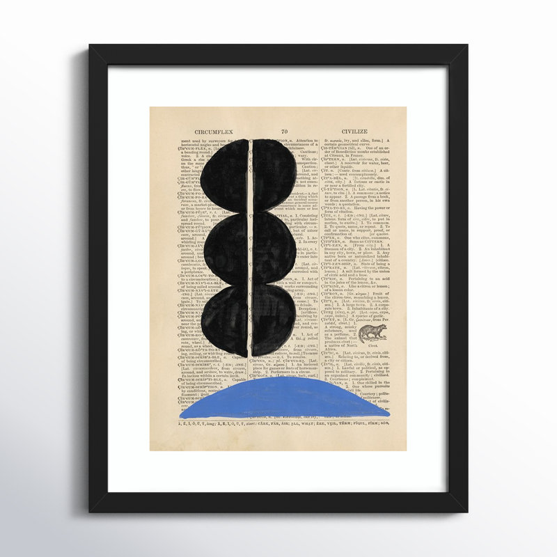 Modern Definition II by W. Stramel, Black Framed Paper, 21.38" H x 17.38" W x 0.88" D