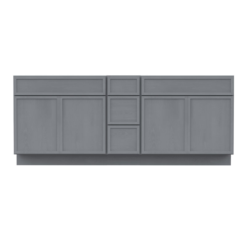 78 Base de meuble-lavabo double 78 seulement, Argent