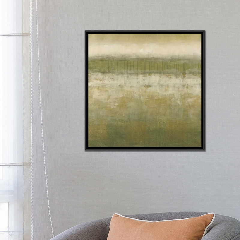« lueur ii », impression sur toile, H 18 po x l 18 po x P 1,5 po, Toile avec cadre noir, Pas de tapis