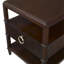 Table de bout avec rangement Reeded