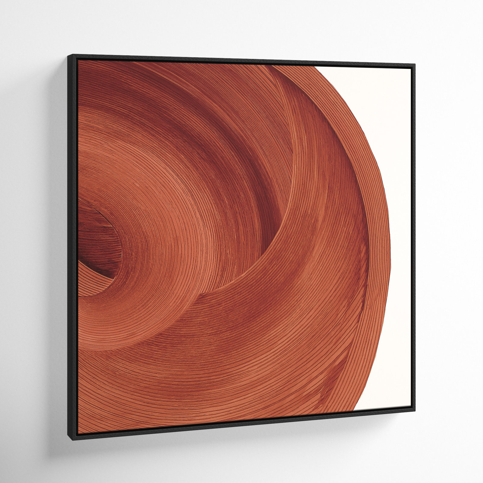 Thormond "Affogato" Painting, 31.5" H x 31.5" W x 2" D, Espresso