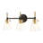 3-light Glass Wall Arm Sconce