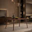 Solid Wood Base Dining Table-1347160074