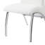 Chaises d'appoint rembourrées Jalna en blanc et argent