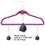 Cintres en velours mauve
