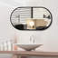 Miroir mural pour salle de bain 36 "x 18" Miroir de salle de bain noir-252853111