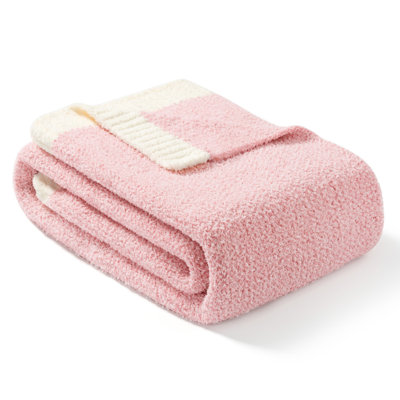 Jeté tricoté réversible Heather Knit