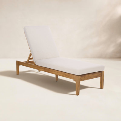 24" Teak Patio Chaise Lounge