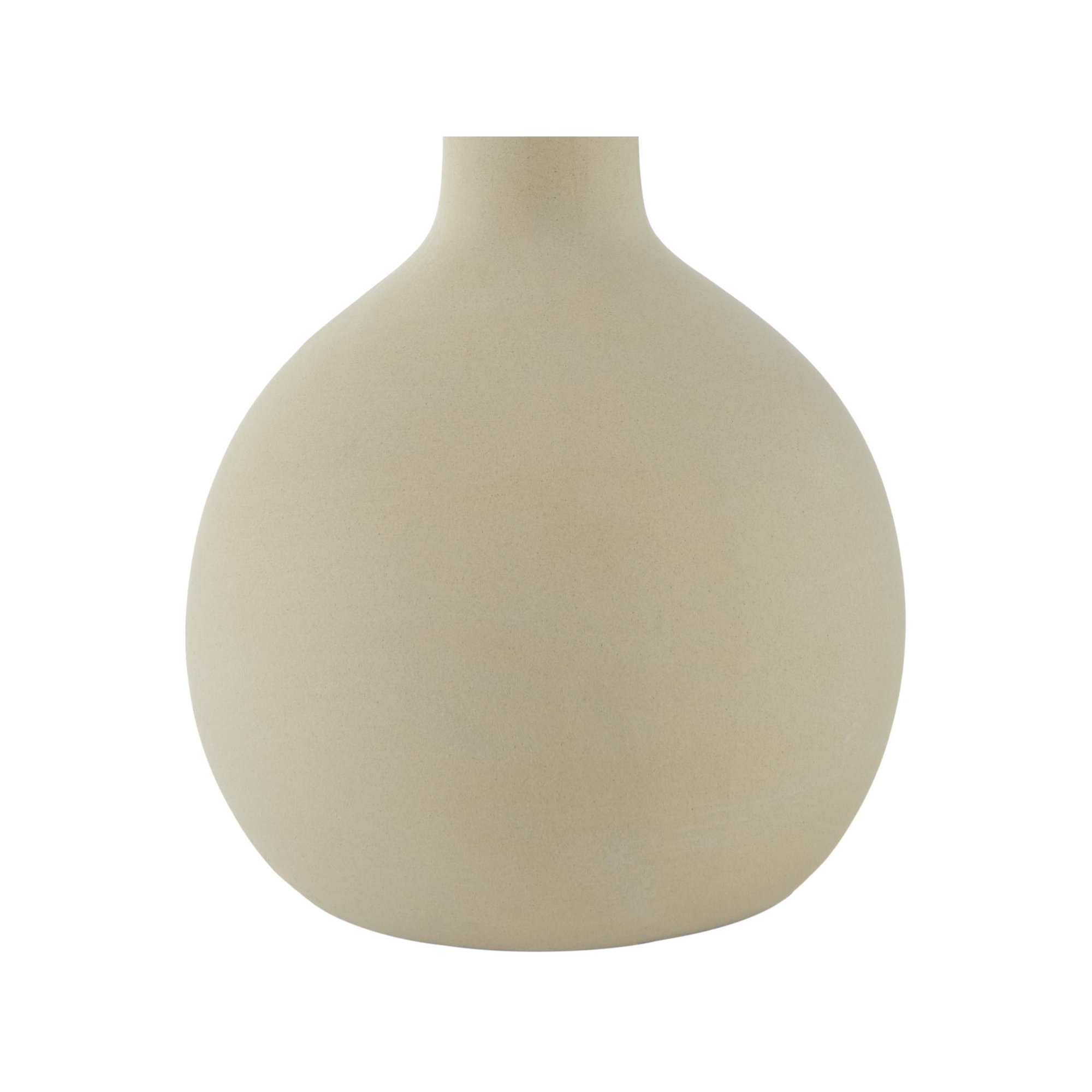 Maura Accent Table Lamp, Cream, 15"H x 9"W x 9"D, White