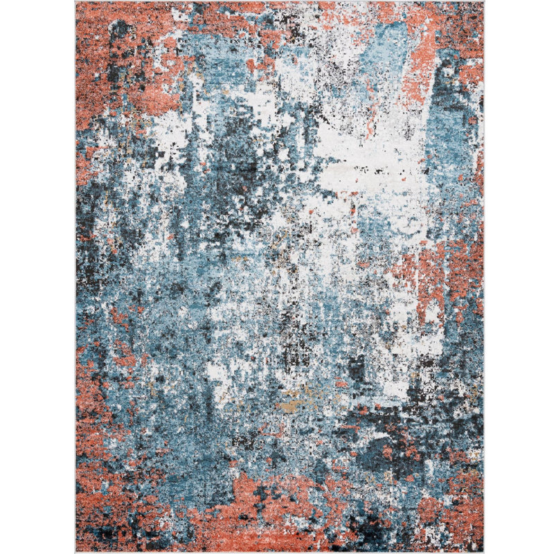 Abstract Indoor Rug, Rectangle 8' x 11'