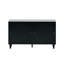 Commode contemporaine en rotin de 51 po avec tiroirs-2131172502