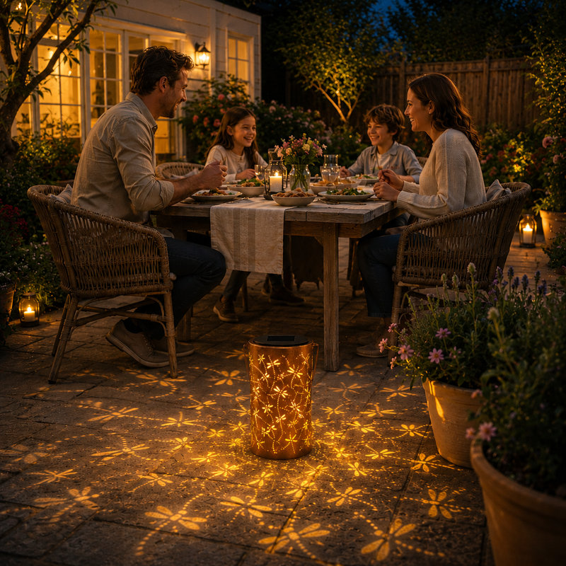 Lanterne suspendue extérieure en métal étanche à énergie solaire pour patio, véranda, jardin et cour