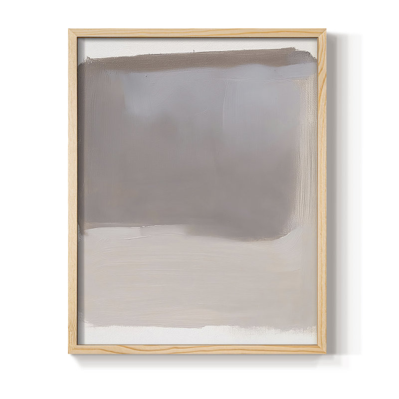 ABSTRACT Series DCCXLII, reproduction encadrée - bois massif, Naturel, H 11 po x l 9 po