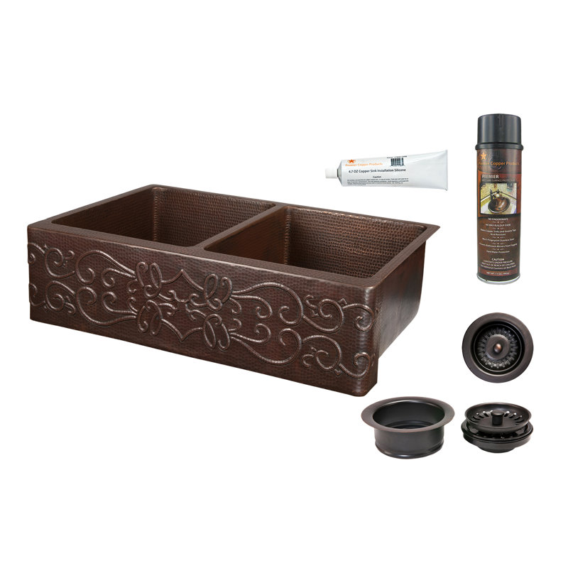 33'' L Double Basin Kitchen Sink, Does Not Apply