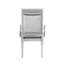 Ensemble de 2 fauteuils en tissu et finition platine Maverick