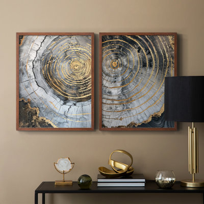 ABSTRACT Series CL XXXVII - Reproduction encadrée de qualité supérieure - prête à être accrochée - aucun clou requis - aucun clou requis