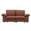 Canapé de rangement 78,74 po en similicuir brun, canapé 2 places avec compartiment caché pour petite causeuse moderne pour salon, appartement, chambre à coucher ou bureau-1359945013