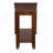 Contemporary Chairside Table With Lower Shelf Wedge Shape Wooden Furniture 1Pc Side Table