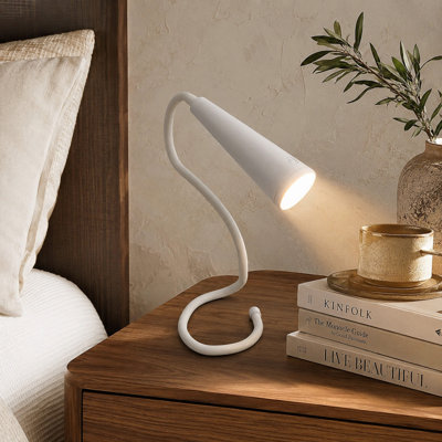 1200mAh USB-Rechargeable Flexible Neck Reading Lamp | Portable Book Light with 3 Colors and Adjustable Brightness for Bed Reading, Knitting, Camping, Repairs and Gifts