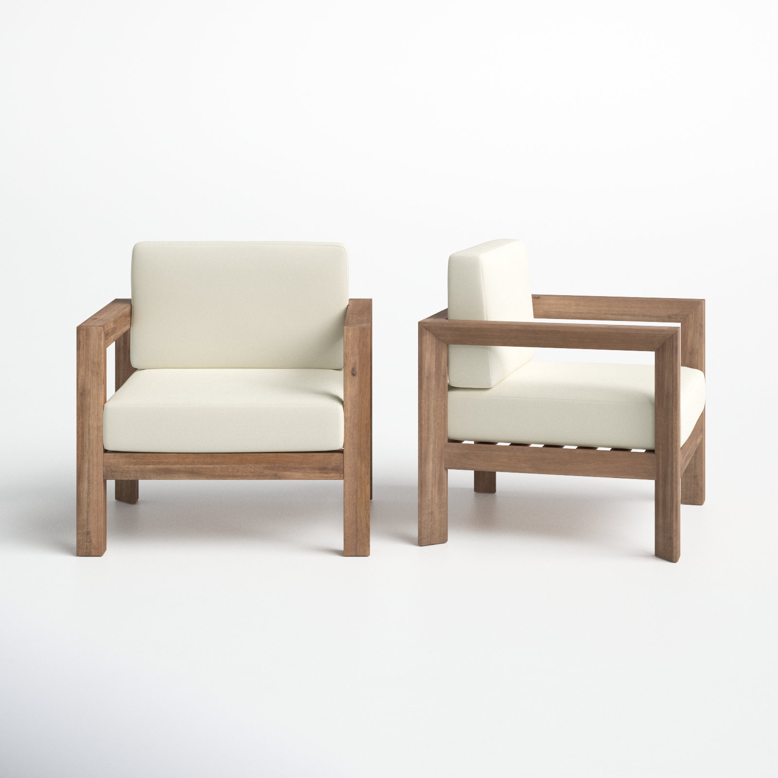 Kesia Acacia Outdoor Lounge Chair