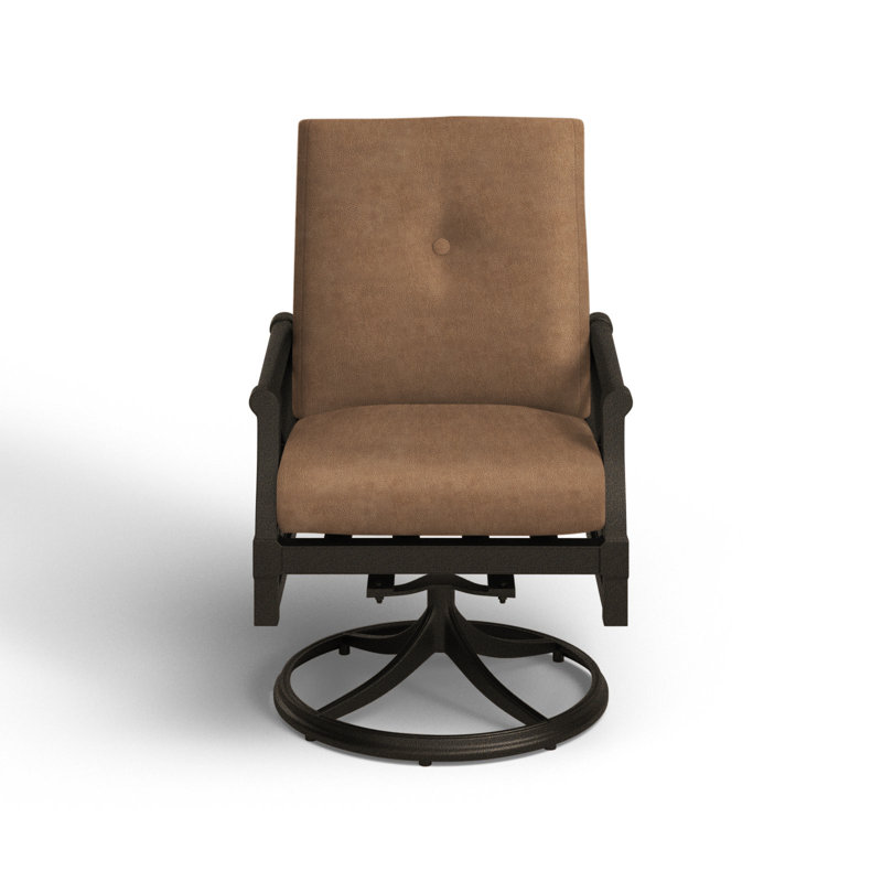 Andover Outdoor Rocker Chair, Chestnut Brown, Brisa Lasso Distressed