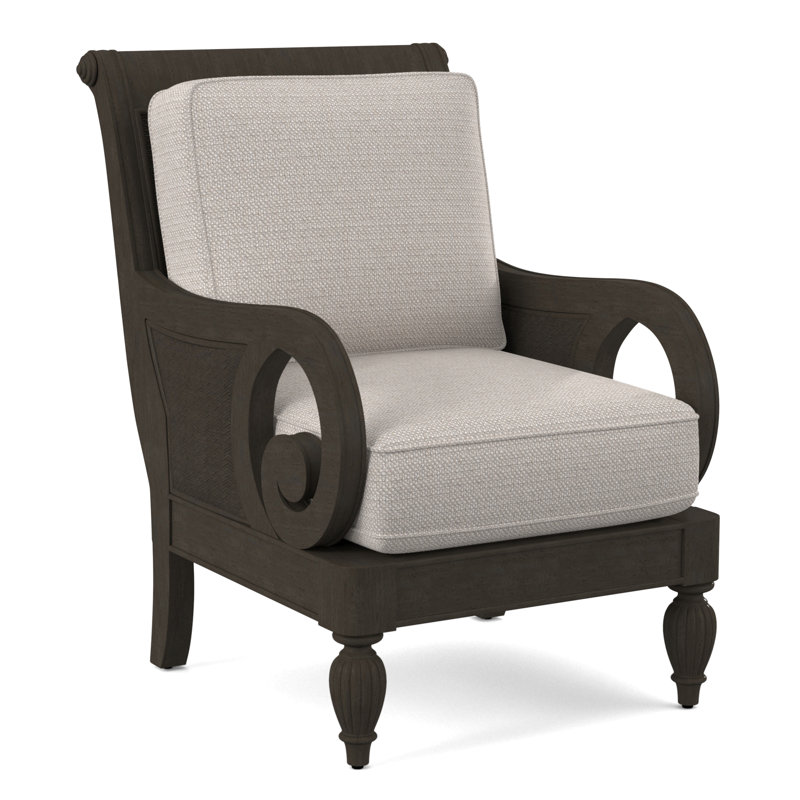 Grand View 71.12Cm Wide Armchair, Celery Finish, White Textured Performance; 0865-91