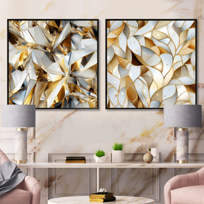 Kerfoot - Abstract Shapes Square Collage Set Of 2