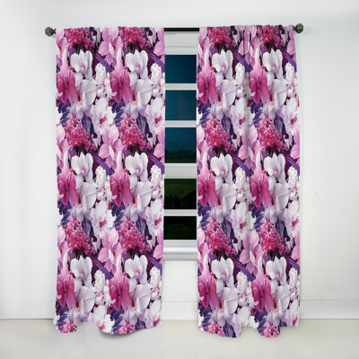 Orchid Dreams Tropical Motif I - Rideau floral - Rideau floral obscurcissant - 1 panneau