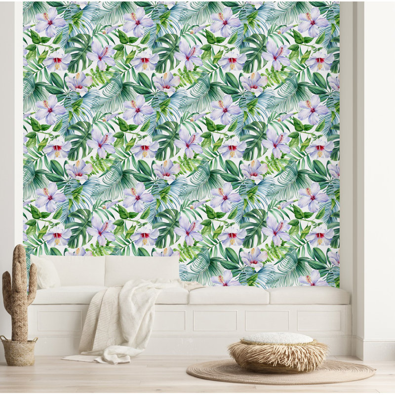 Berges Pre-Pasted Vinyl Floral Wallpaper Roll