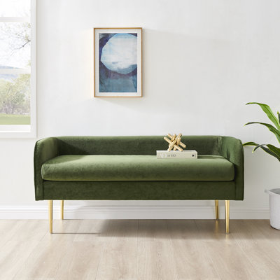 Priscila Velvet Upholstered Bench