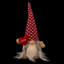Gnome illuminé 13 po avec cœur