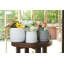 Ensemble de 2 pots de fleurs en céramique, pot à fleurs moderne 7 "-1901080387