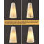 Juritza 2 - Light Cone Pendant Alabaster Kitchen Island Black Pendant(Bulbs Included)-71338627