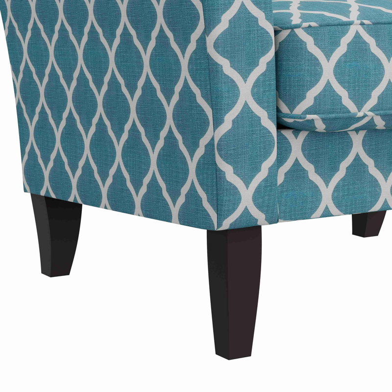 Fauteuil d'appoint avec pieds en bois massif