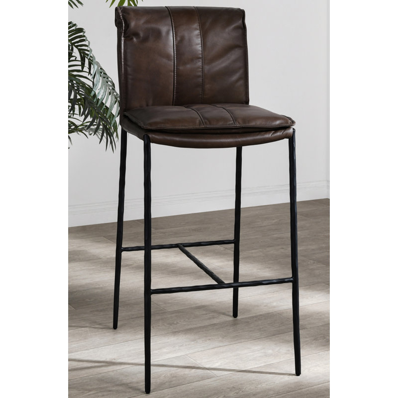 Mayer 26 Counter Stool Antique Brown, Brown, Bar Stool (31" Seat Height)
