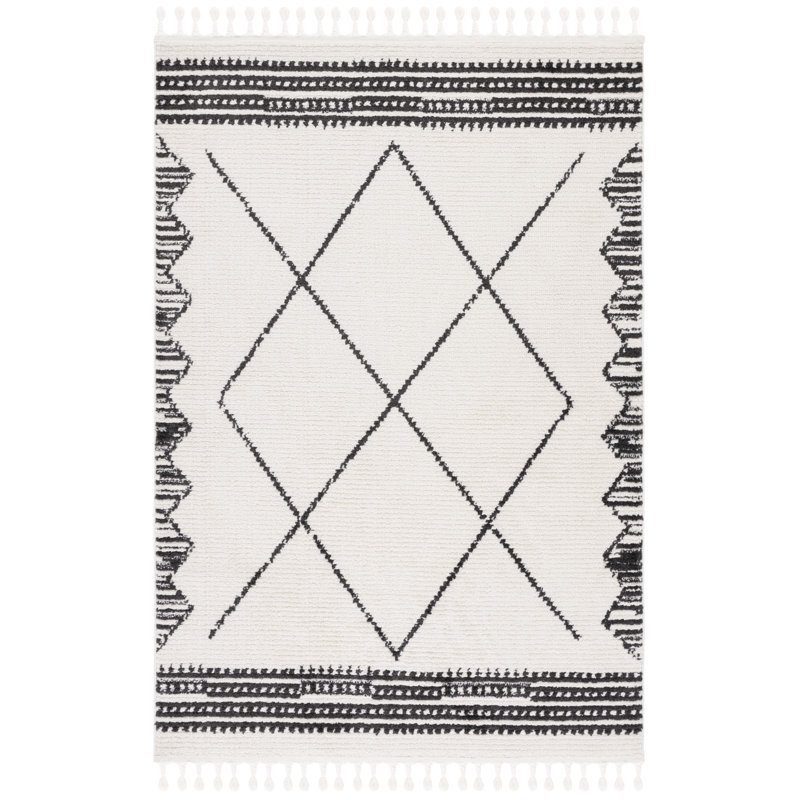 Baar Tassel Performance Abstract Rug, Rectangle 9' x 12'