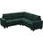 Shavera 4 - Piece Velvet Sectional Corner Sofa Livingroom Modular Couch Apartment Sofa-566281962