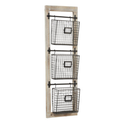 Haubert Wall Organizer with Wall Baskets